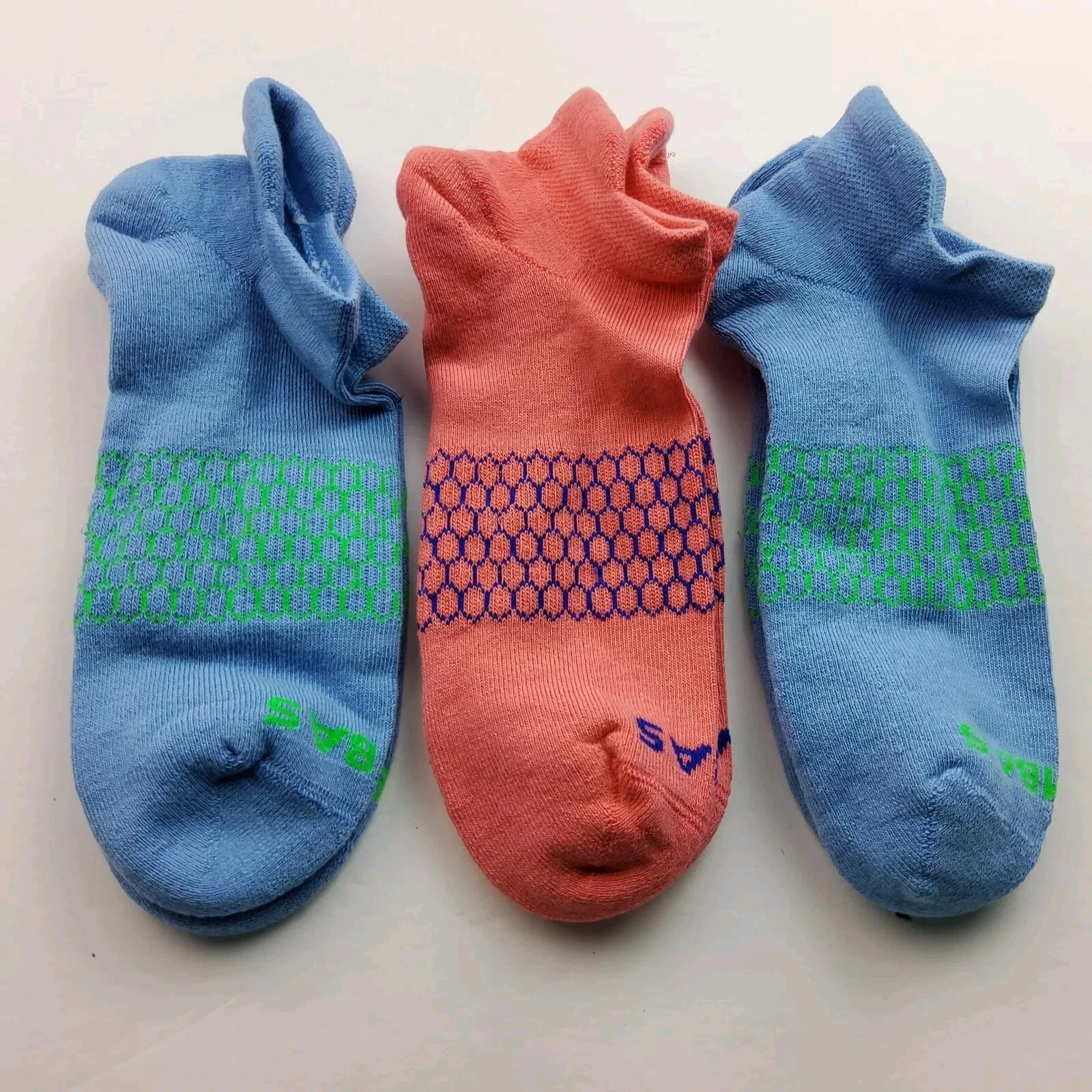 Bombas Original Ankle Socks Lot Of 3 Pairs Size L