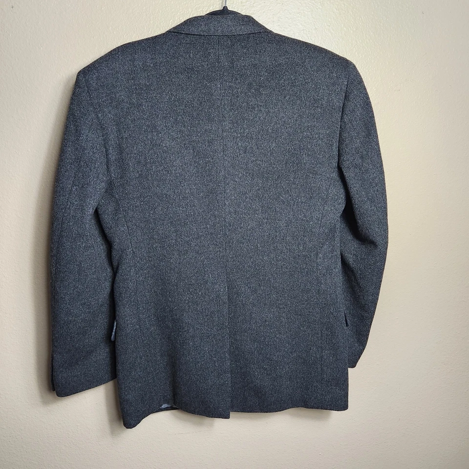 Dario Di Napoli Men Charcoal Gray 100% Camel Hair 2 Button Sport Coat-Size 38 - Image 4 of 4