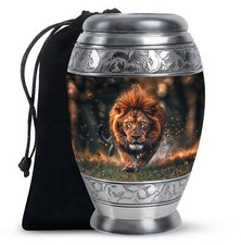 Lion Funeral Urns For Ashes Adult, Mom Urns For Human Ashes, 10 Inch