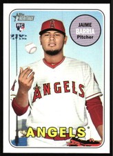 2018 Topps Heritage Jaime Barria Rookie #593 Los Angeles Angels