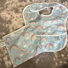 Bumpkins Baby Rainbow Pattern Small Wet/Dry Bag and Bib
