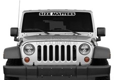 Size Matters Outline Windshield Decal Sticker Truck Lift Mud Race Turbo Diesel Size Matters Outline Windshield Decal Sticker Truck Lift Mud Race Turbo Diesel