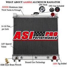 3 Row Aluminum Radiator For 1998~2017 Suzuki Jimny Sumurai JB 16V G13B M13A