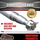 Galvanised Trailer Solid Axle 39mm Round 63".  1600mm. 750Kg. Boat Jetski