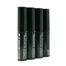 4 x Clinique High Impact Mascara - 01 Black 0.14oz / 3.5ml Each Travel Size