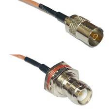 RG316 DVB TV Pal Female to RP-TNC FEMALE BULKHEAD RF Cable Rapid-SHIP LOT
