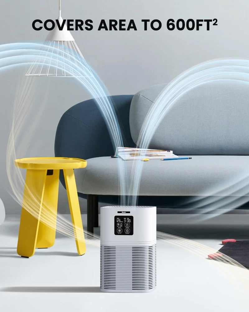 Air Purifier with H13 Filters for Allergies Pets Hair Odor Eliminator