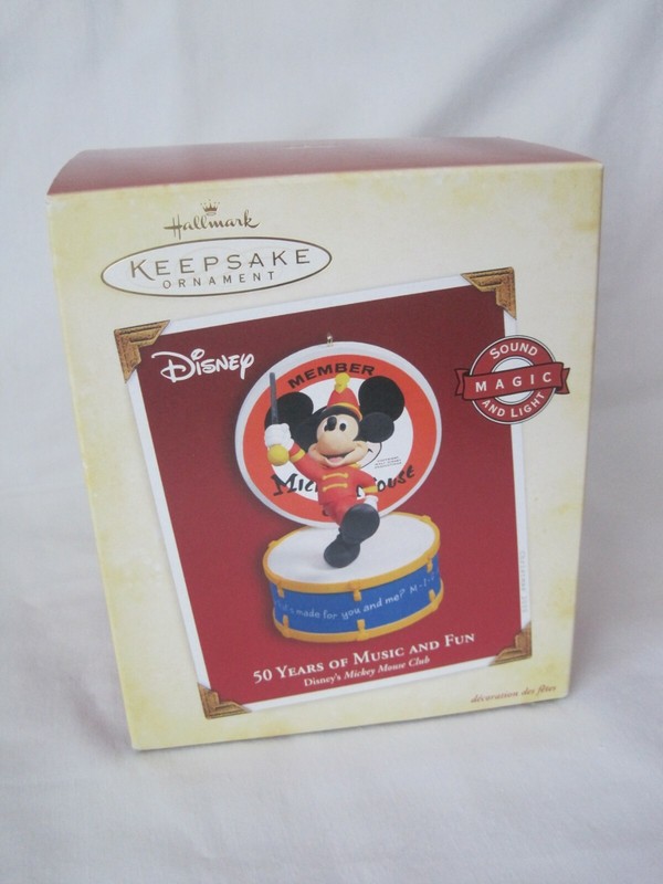 2005 HALLMARK Keepsake Ornament 50 YEARS OF MUSIC AND FUN  Disney MICKEY MOUSE