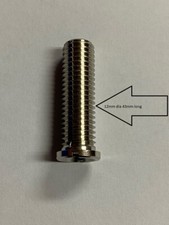 Threaded Screw / Bolt For  Kitchen Sink Strainer / Bath Waste 12mm Dia 