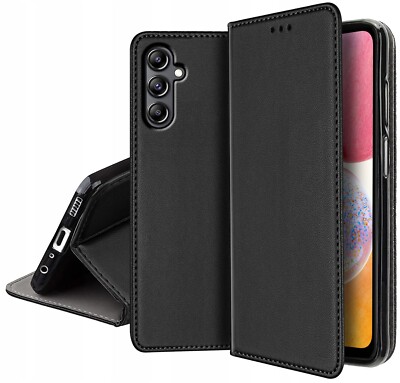 Für Samasung Galaxy A54 5G - Premium Etui Handy Klapp Tasche Case Hülle Schwarz