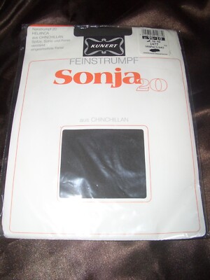 VINTAGE Kunert Sonja Nylons Straps Strümpfe Gr. 9,5-10 graphit Feinstrümpfe OVP