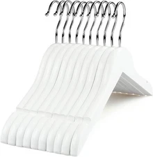 TOPIA HANGER White Baby Clothes Hangers for Closet with 360°Stronger Swivel