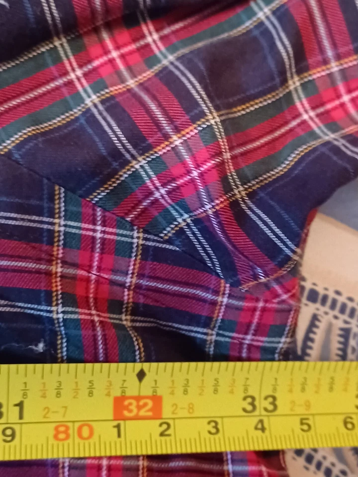 Ralph Lauren Polo Shirt Mens 3XB Big Tartan Plaid Long Sleeve Pony - Image 3 of 4