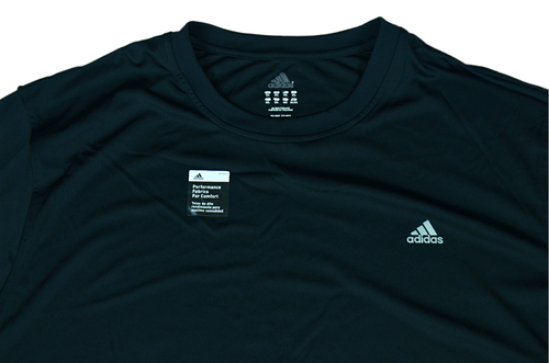 Adidas Training T-Shirt Men's 2XL Long Sleeve Loose Tee Black NWT - Picture 2 of 7