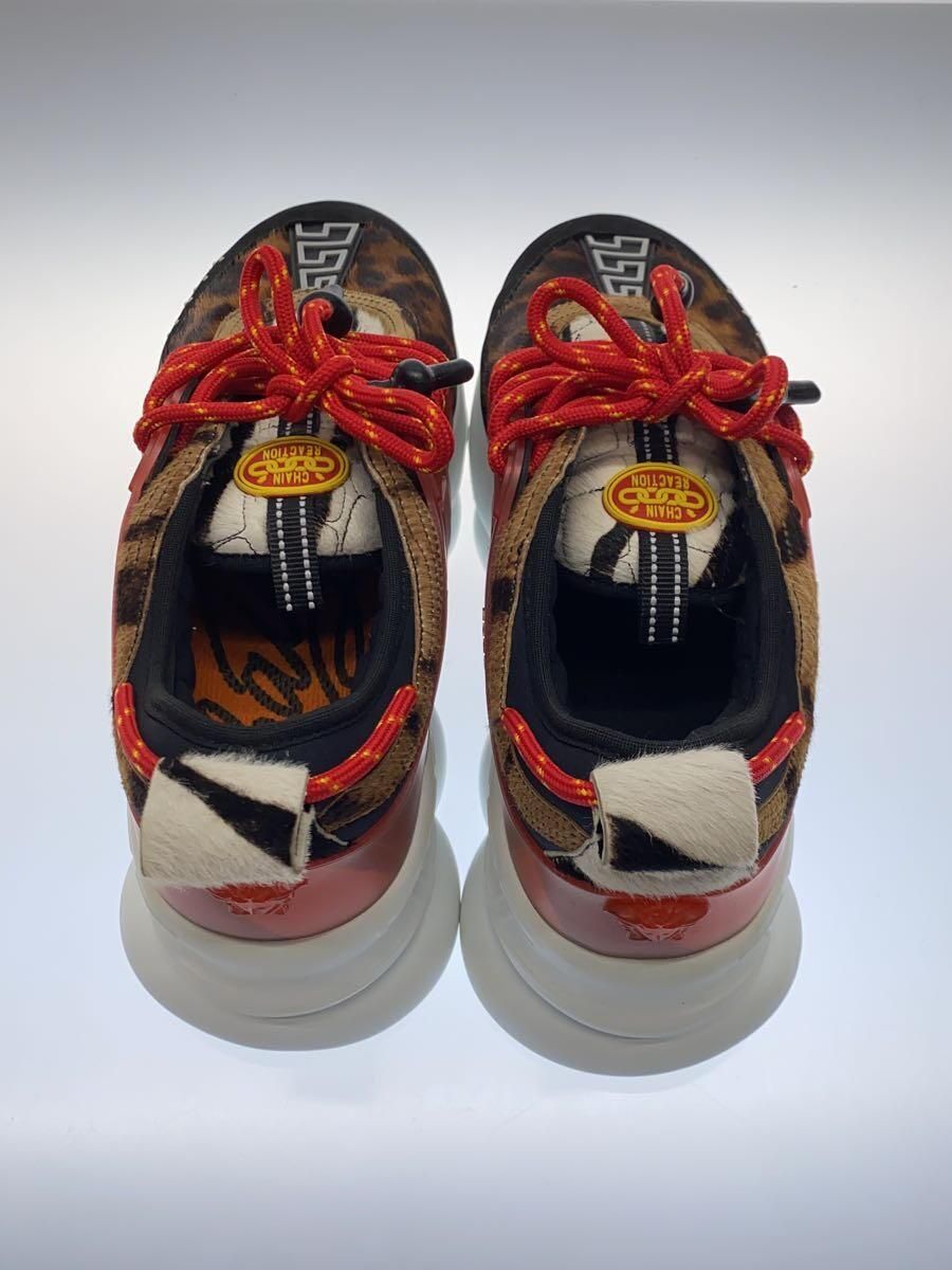 VERSACE LEOPARD 41 Brown LOW TOP SNEAKERS DSU7071E Used | eBay