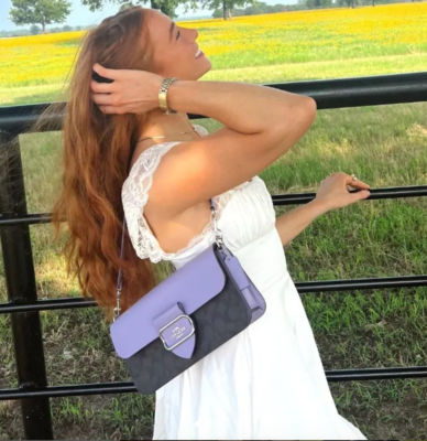 NWT - COACH Morgan Shoulder Bag In Signature Canvas - CJ617 SILVER