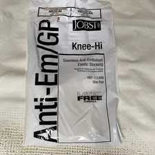 JOBST AntiEm GP Knee-Hi Anti-Embolism Stocking Latex Free Medium White
