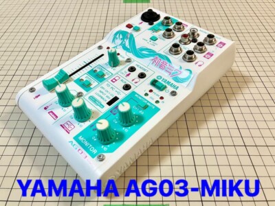 YAMAHA Hatsune Miku AG03-MIKU Webcasting Mixer 3-Channel used only console