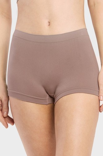 6 Pack Women Rib Comfort Seamless Sport Boyshort Boxer Panty Underwear One Size - Picture 11 of 17