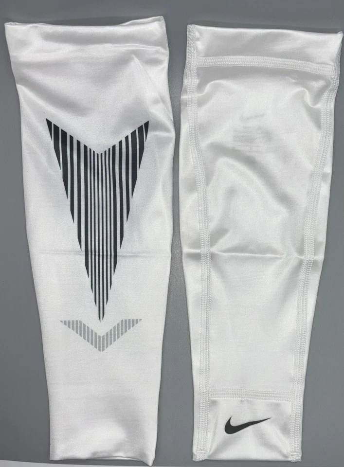 Nike Oregon Ducks Track PE Women’s Medium White Calf Leg Sleeves X’s 2 BRAND NEW - Image 3 of 4