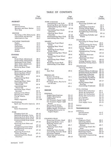 Harley Davidson Sportster XL XLH XLCH 1959 a 1969 nueva manual de servicio envío y devolución gratuitos Foto 4 de 4