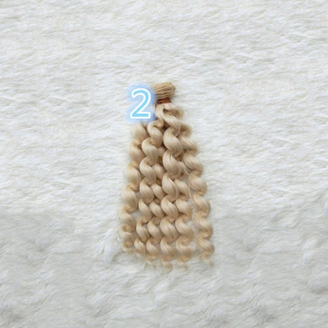 Ho Fp Kq Diy Cute Barbie Bjd Sd Curly Hair Wig Synthetic Hair For Dolls x10