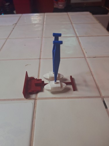 Ho Loop O Plane Carnival Ride Model Ho Circus Ho Amusement Ride 1:87 red/blue - Picture 2 of 7