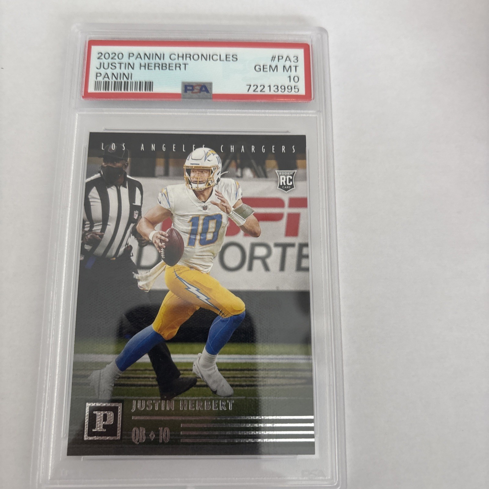 Justin Herbert Panini Chronicles Panini #PA3 Teal