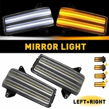 2x LED Sequential Side Mirror Turn Signal Lights For 2020-2024 Chevy Silverado V