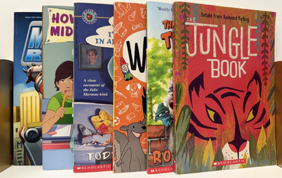 Scholastic Kids Chapter Books Lot of 6 Dav Pilkey Roddy Doyle Todd Strasser