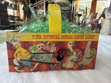 Peter Cottontail Easter Basket Vintage Music Box Toy