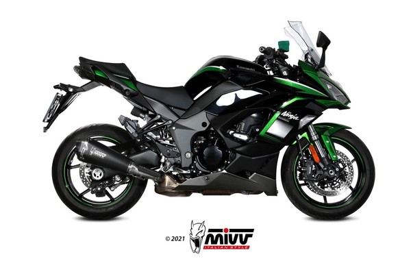 AuspuffendstüCk Mivv Delta Race Schwarz Kawasaki Ninja 100 SX 2020 2021 2022-image