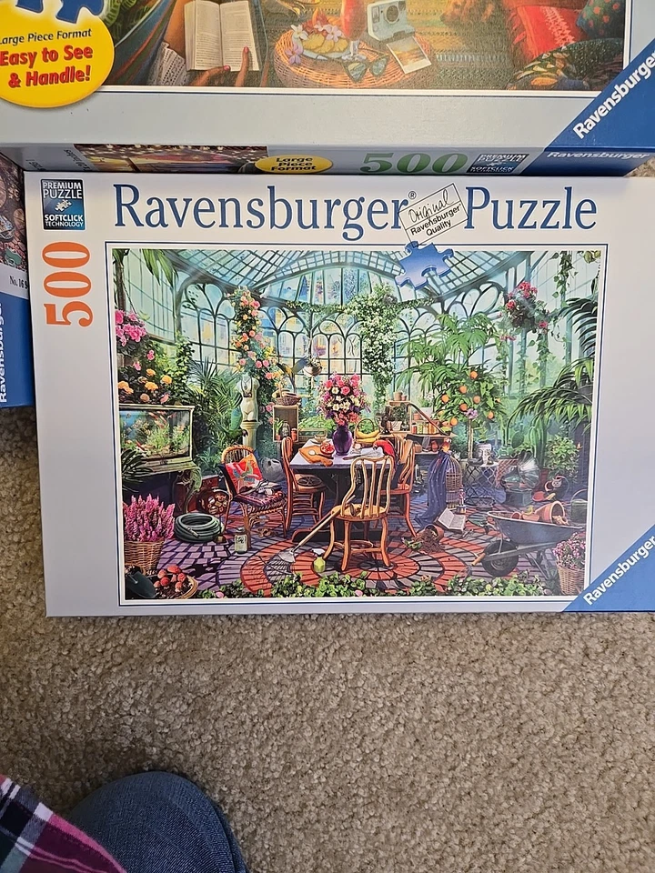 Lot Of 3 Ravensburger  Puzzles, 500 And 750 Piece.  Large Piece Format - Image 4 of 4