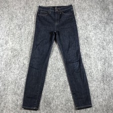 J Crew 10" High-Rise Skinny Jeans Womens 26 Dark Wash Slim Stretch Denim Blue