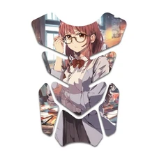 Fish Bone Tank Pad Anti Slip Protector Sticker TP111 3601432 anime girl