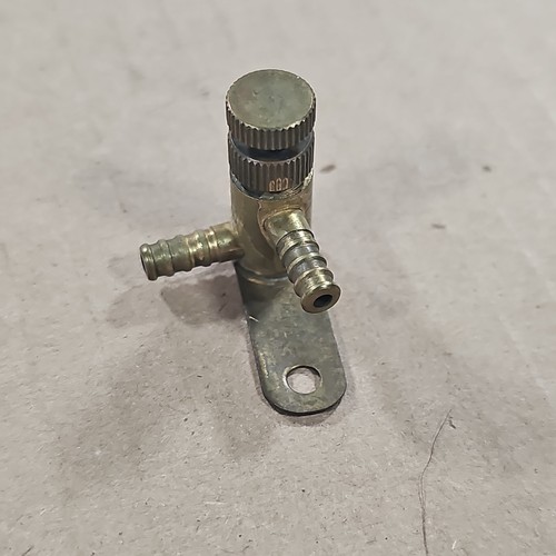 Vintage 2-Way Brass Control Gang Needle Air Valve Splitter Aquarium Fish Tank