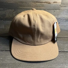 Vintage USA Thinsulate Mens Tan Duck Canvas Trapper Hunting Hat Ear flap NWT