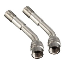 2pcs Tyre  Extension Adaptor Motorcycle Car Tire Stem Extender 135 Degree N6I1