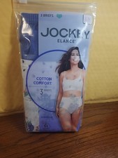 Jockey 3-Pack Cotton Comfort French Cut Panty Underwear 6/M 100 Cotton.