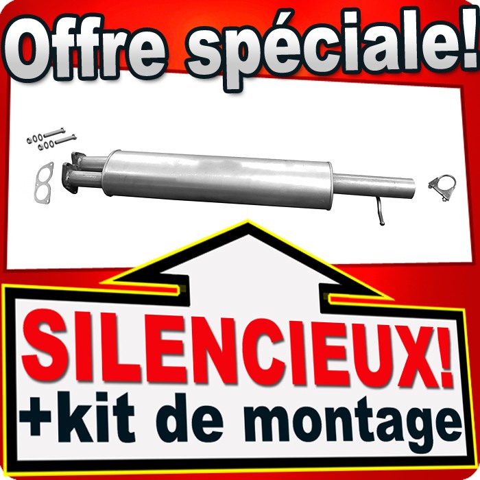 Silencieux intermédiaire Volvo XC90 I 3.2 AWD pot échappement central essence