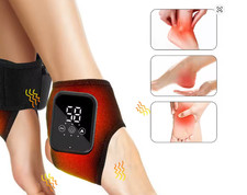 2x Electric Foot Ankle Massager Heating Vibration  Hot Compress Pain Relief