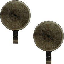 Attract Magnetic Wreath Hanger Antique Brass - Set of 2 Magnets - for 2 Met...