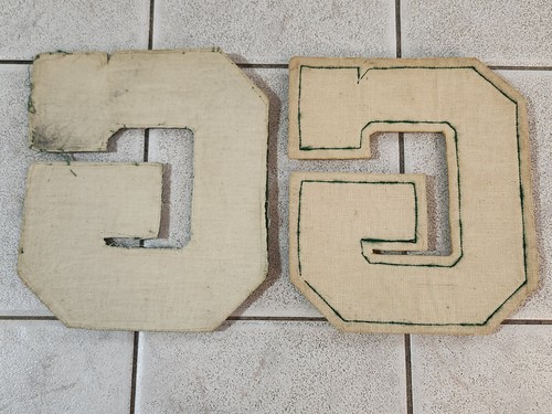 High School Letterman Letter Patch G Green Yellow 1963 1956 Football Basketball - Picture 6 of 7