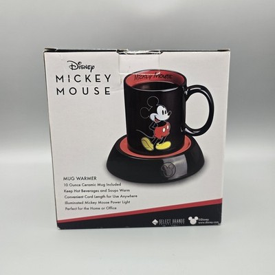Disney Classic Mickey Mouse Coffee Mug with Electric Warmer 10oz Ceramic Cup New