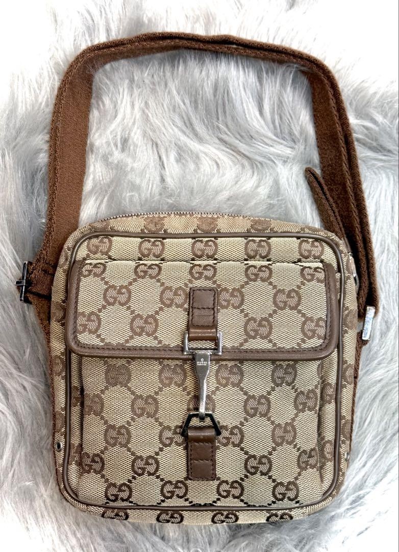 Gucci GG Canvas Mini Shoulder Bag Crossbody Purse New Designer