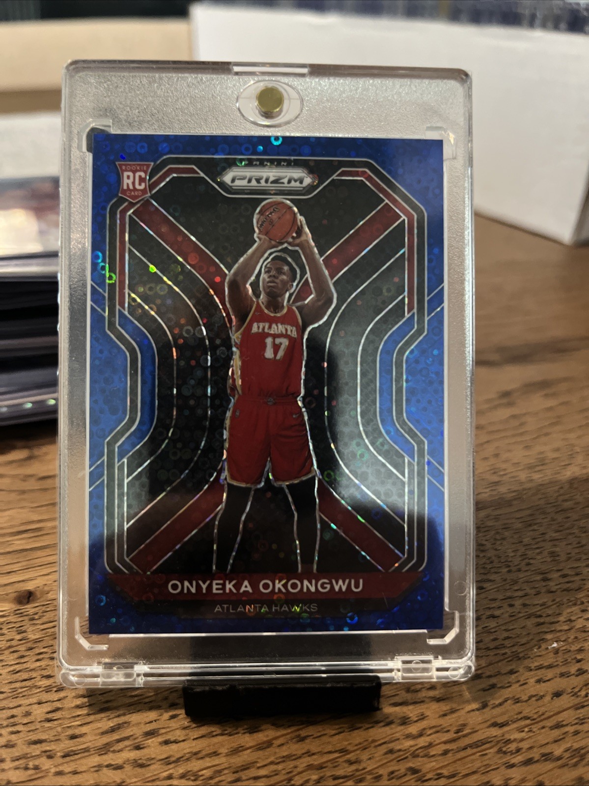 2020-21 Panini Prizm #260 Onyeka Okongwu Rookie RC Fast Break Blue Prizm /175