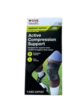 CVS Health Adult L Large Active Compression Knee Support Moderate Support