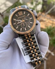 Michael Kors MK8561 Watch Mens Lexington Chronograph Two Tone