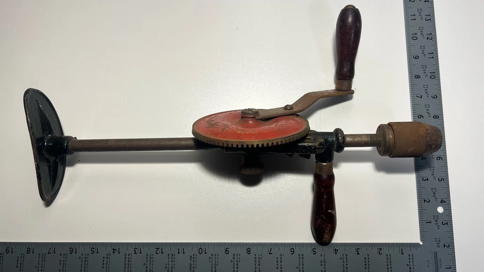 Taladro de manivela vintage Mohawk Shelburne 17” - 2 velocidades, placa de pecho #1770884 Foto 2 de 4