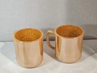 Vintage ~ Oven Ware~ Fire King~ Set of 2~ Peach Luster Ware~ Egg Nog Mugs ~ USA — photo 6